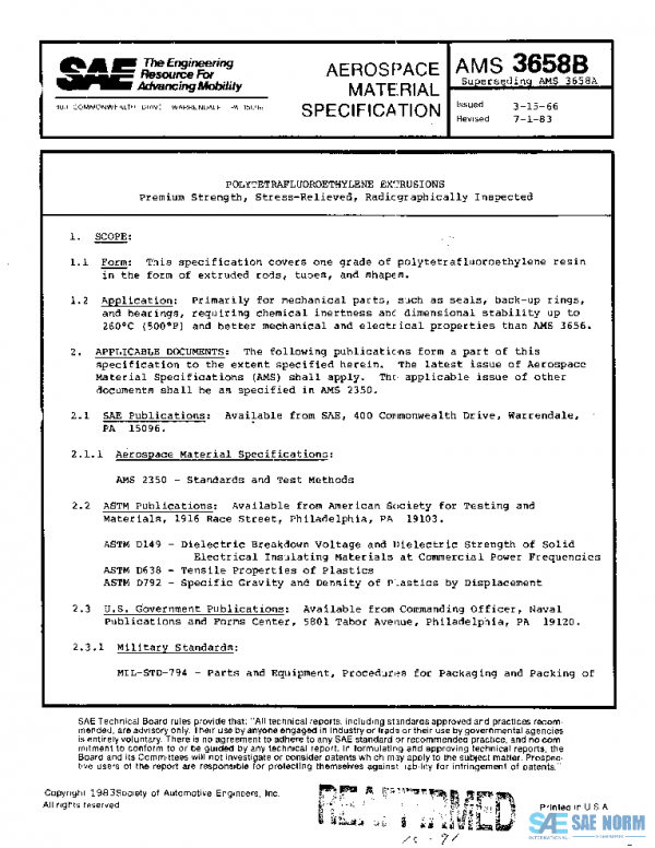 SAE AMS3658B PDF