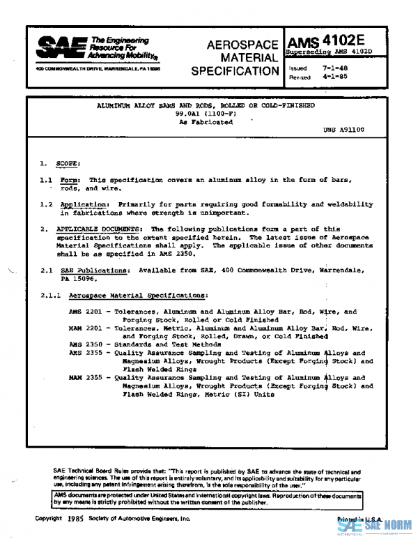 SAE AMS4102E PDF