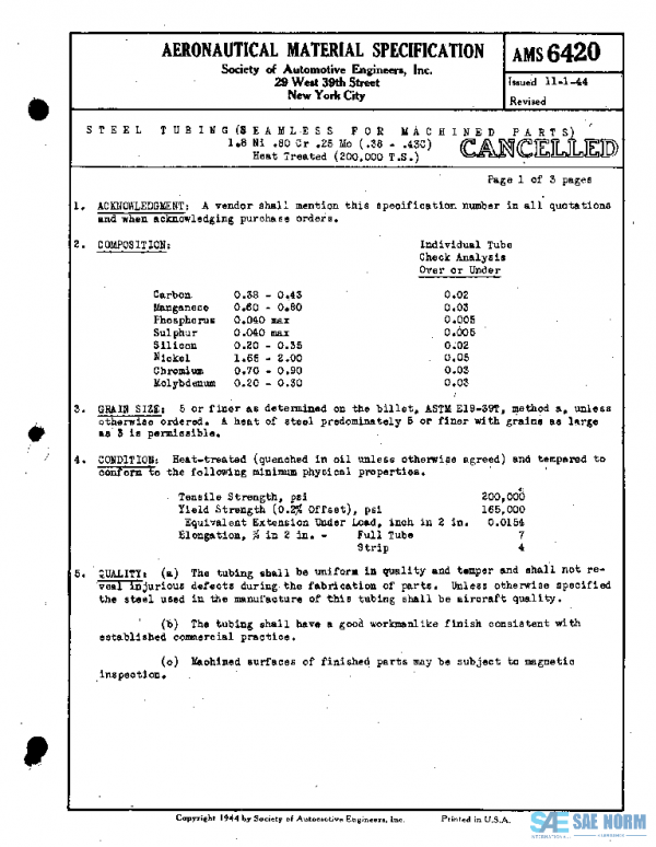 SAE AMS6420 PDF SAE AMS6420 PDF
