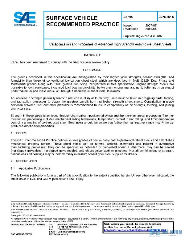 SAE J2745_201504 PDF SAE J2745_201504 PDF