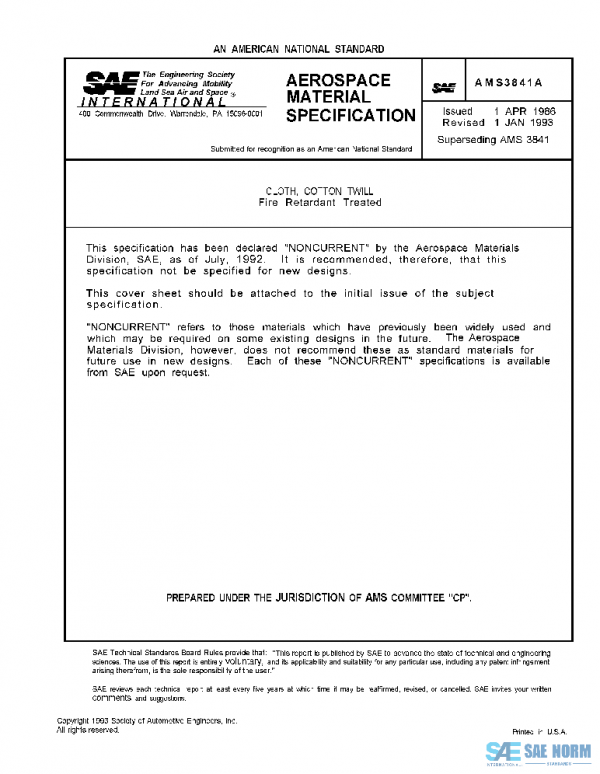 SAE AMS3841A PDF SAE AMS3841A PDF