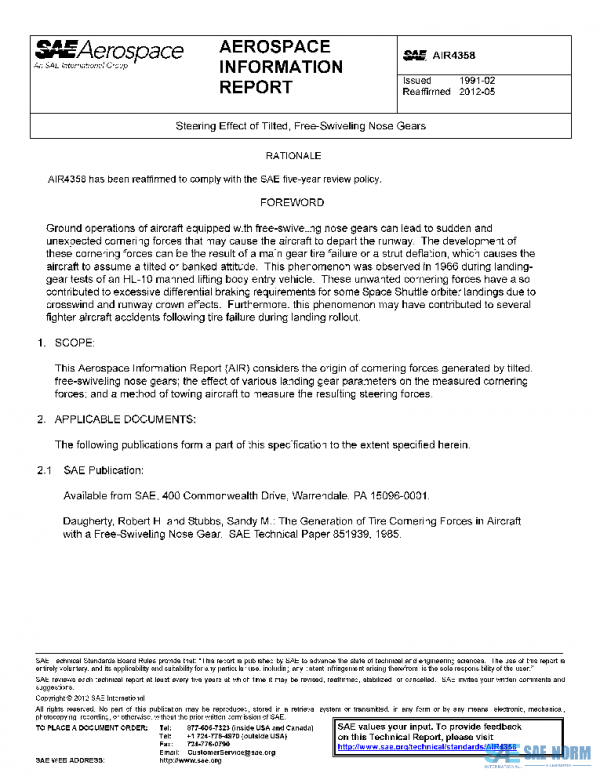 SAE AIR4358 PDF