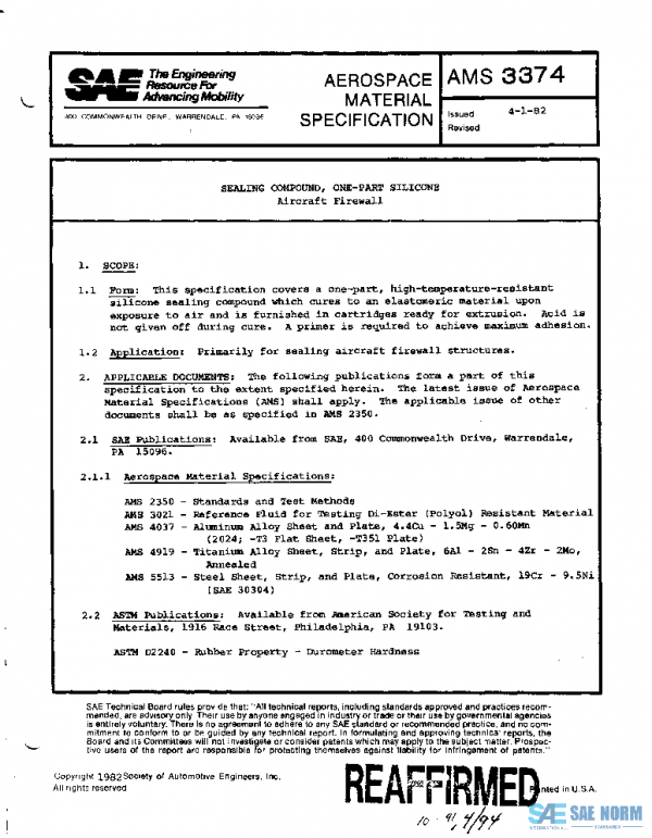 SAE AMS3374 PDF