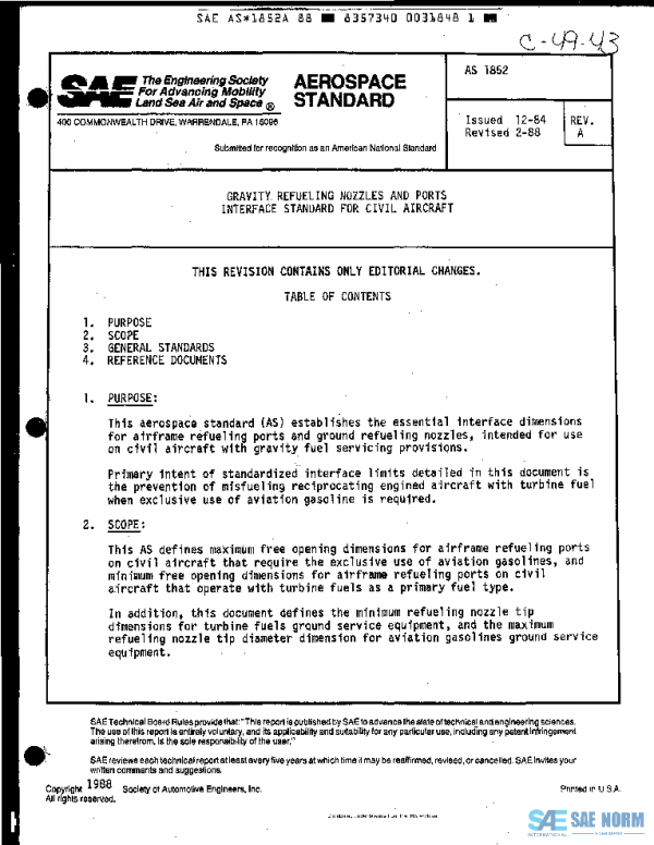 SAE AS1852A PDF SAE AS1852A PDF