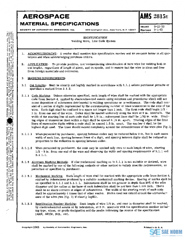 SAE AMS2815E PDF SAE AMS2815E PDF