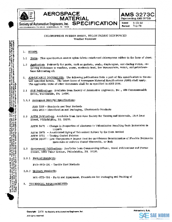 SAE AMS3273C PDF SAE AMS3273C PDF