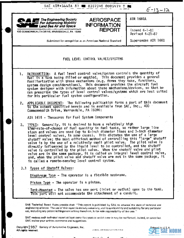SAE AIR1660A PDF
