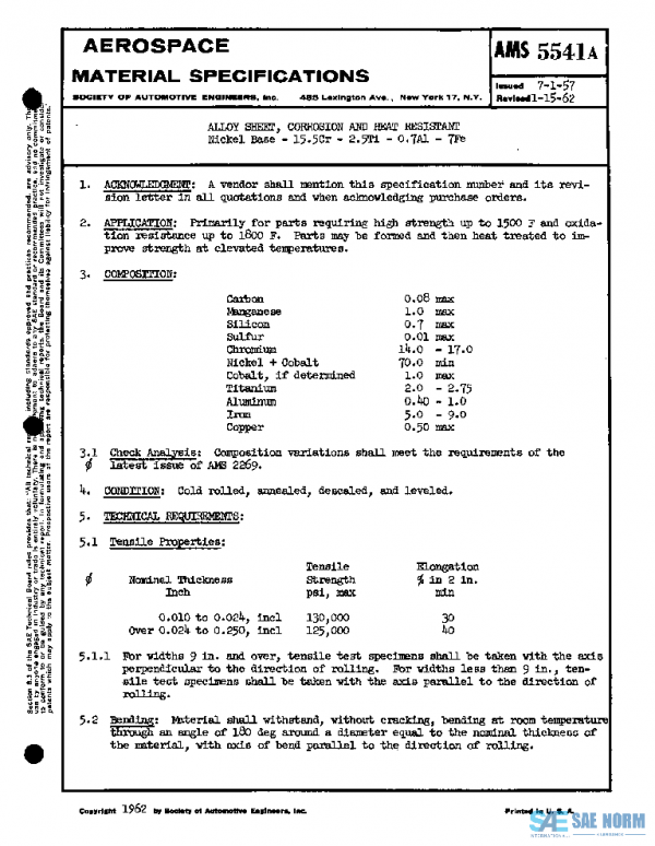 SAE AMS5541A PDF SAE AMS5541A PDF
