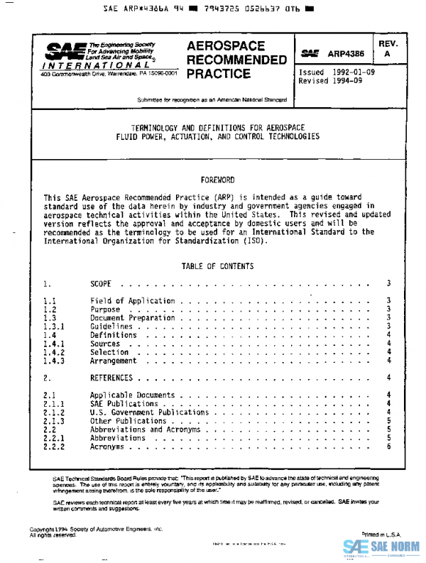 SAE ARP4386A PDF