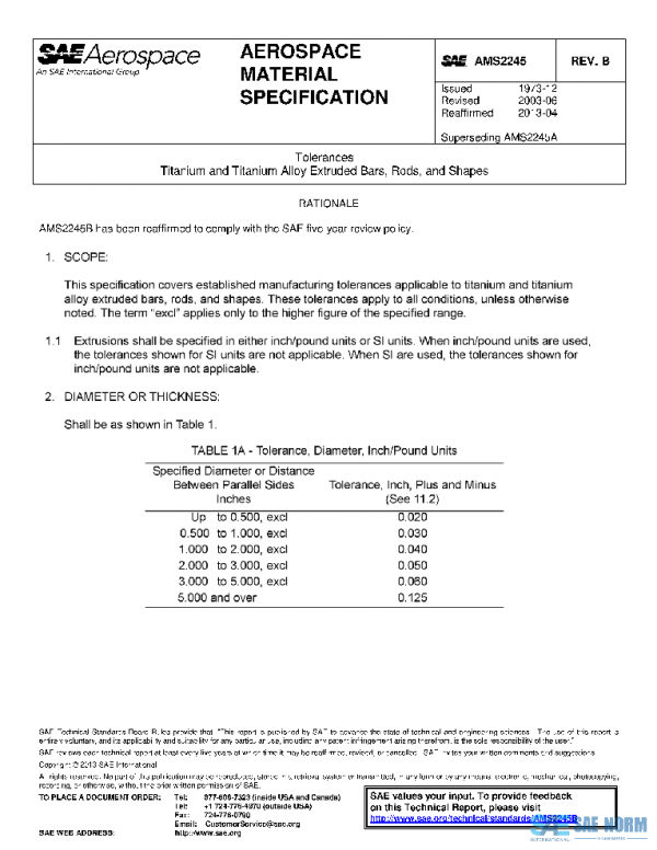 SAE AMS2245B PDF SAE AMS2245B PDF