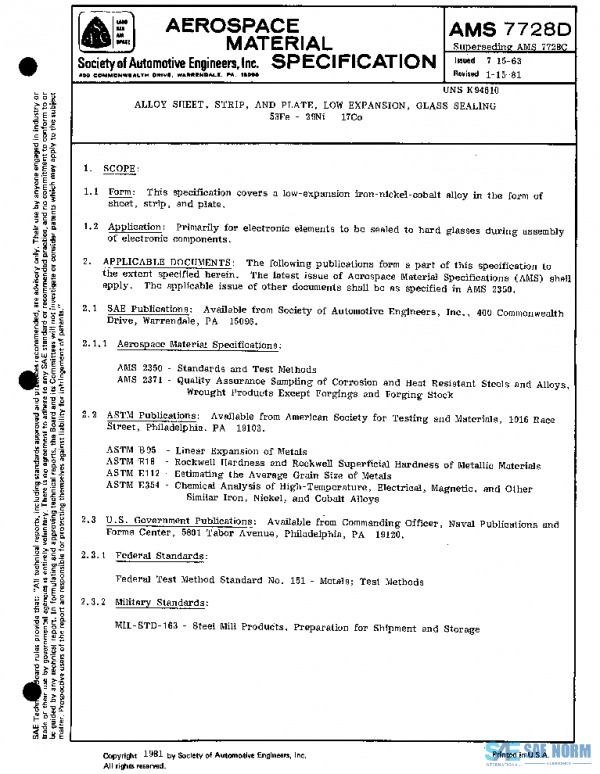 SAE AMS7728D PDF