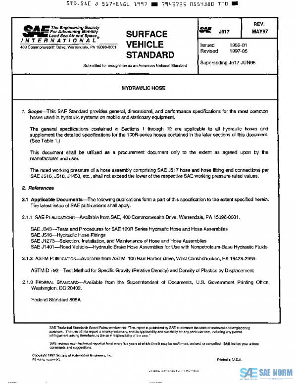 SAE J517_199705 PDF SAE J517_199705 PDF