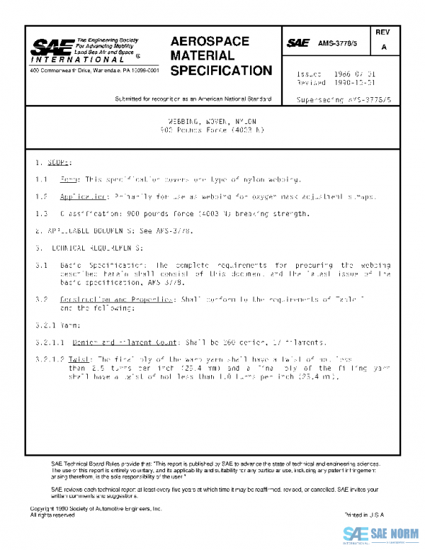 SAE AMS3778/5A PDF