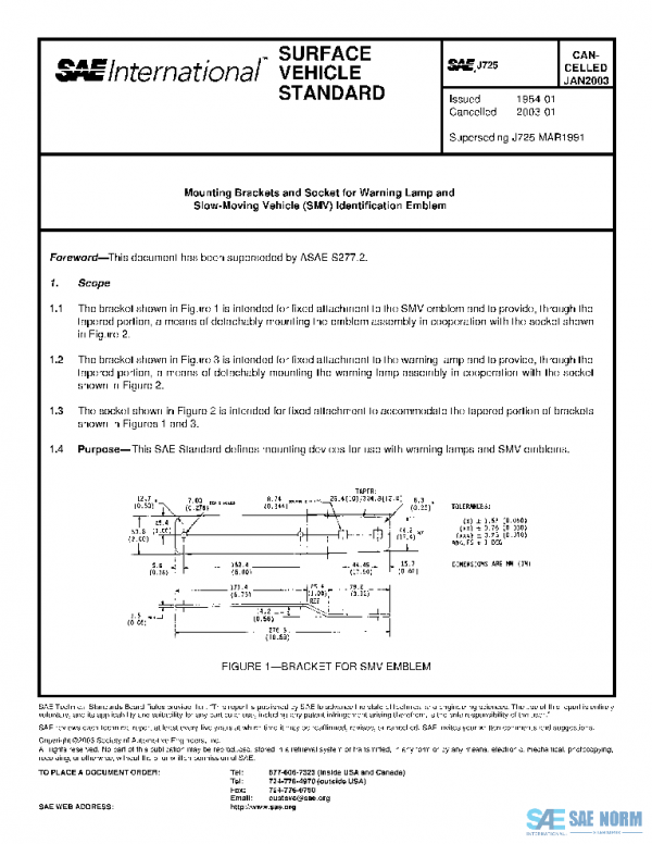 SAE J725_200301 PDF