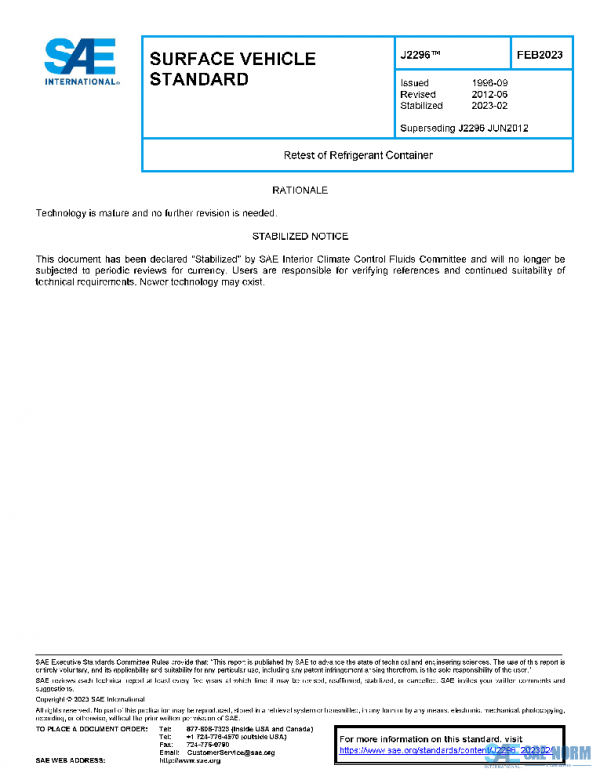 SAE J2296_202302 PDF