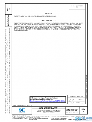 SAE AMSR83485/1A PDF