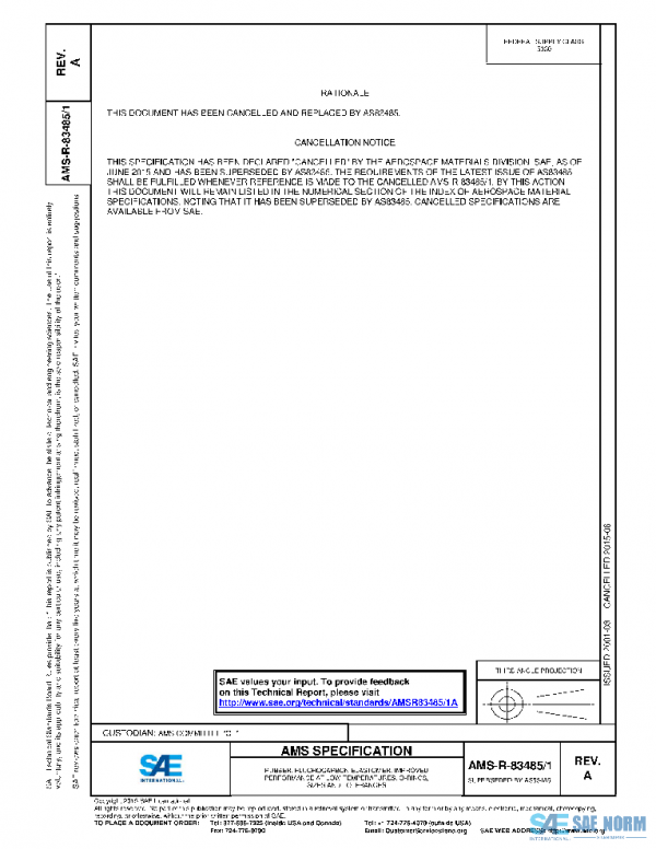 SAE AMSR83485/1A PDF