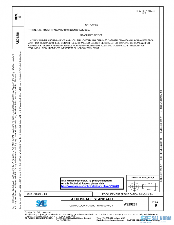 SAE AS25281B PDF SAE AS25281B PDF