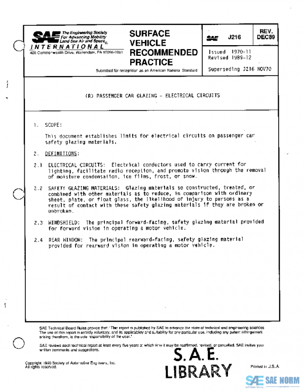 SAE J216_198912 PDF