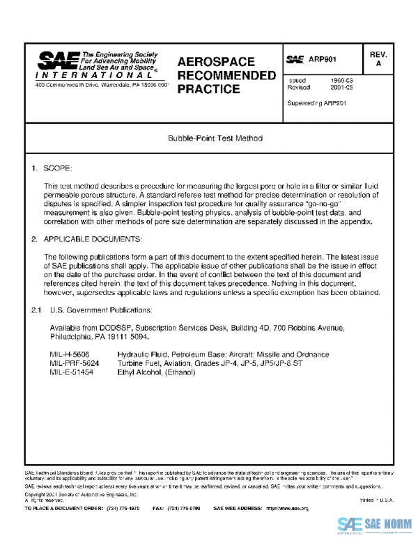SAE ARP901A PDF