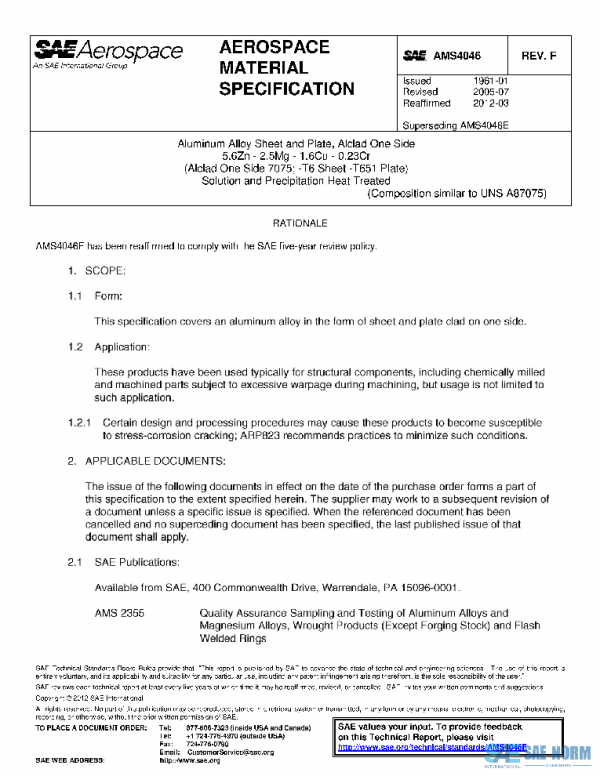 SAE AMS4046F PDF