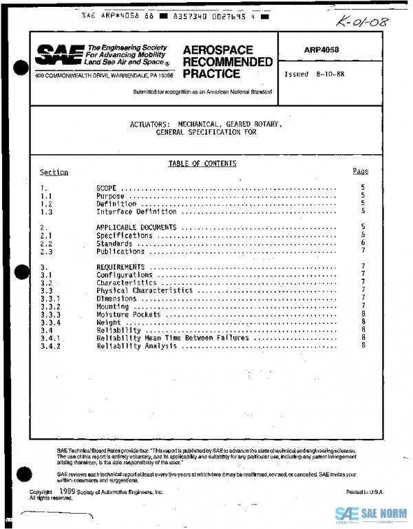 SAE ARP4058 PDF