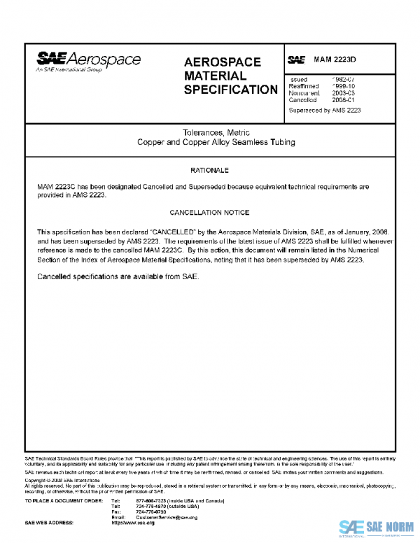 SAE MAM2223D PDF SAE MAM2223D PDF