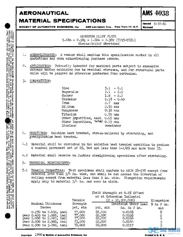 SAE AMS4038 PDF SAE AMS4038 PDF