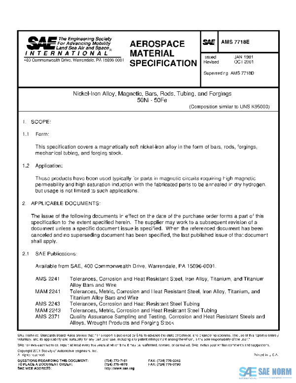 SAE AMS7718E PDF