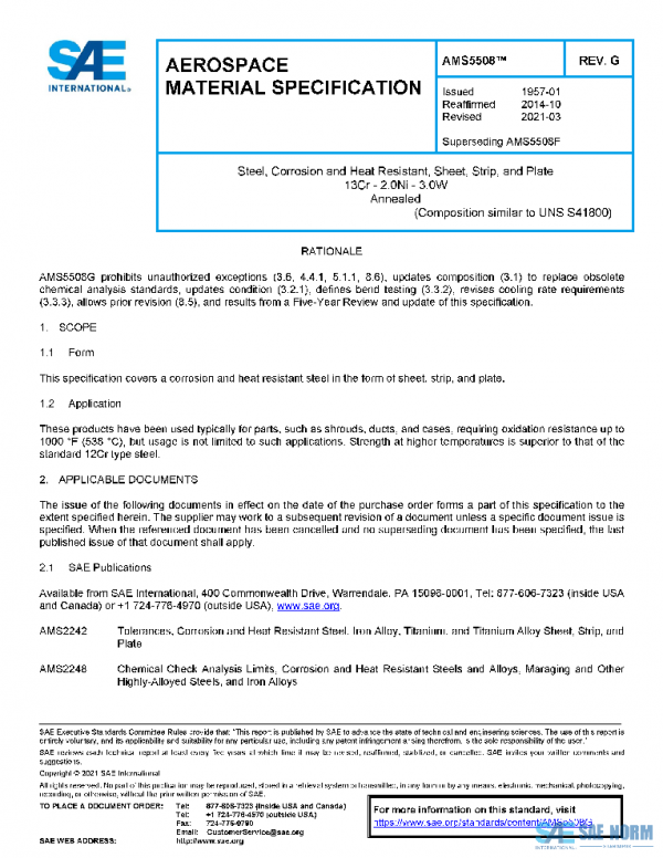 SAE AMS5508G PDF