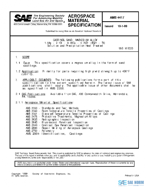 SAE AMS4417 PDF