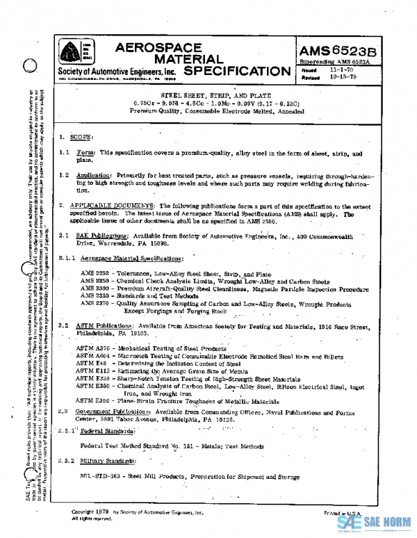 SAE AMS6523B PDF