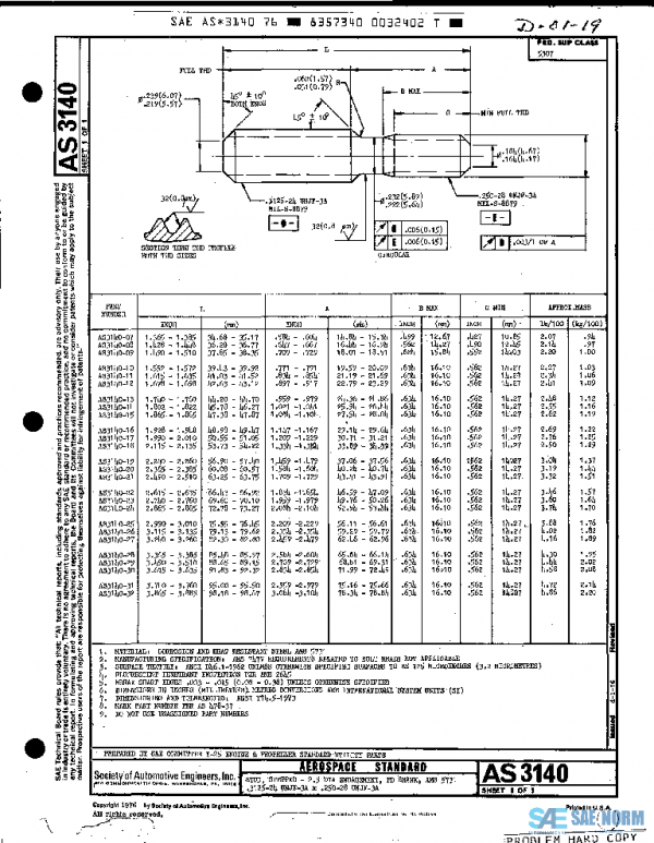 SAE AS3140 PDF