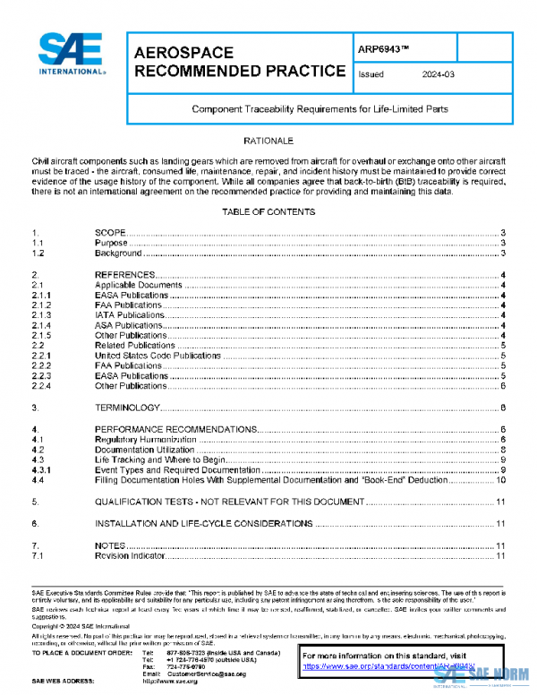 SAE ARP6943 PDF