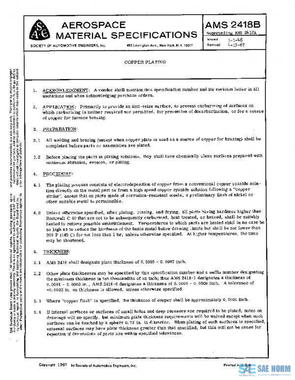 SAE AMS2418B PDF SAE AMS2418B PDF