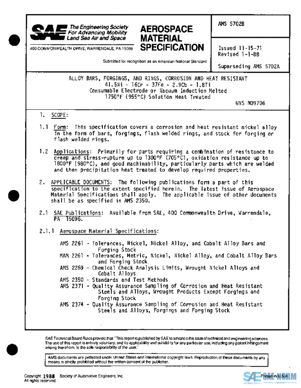 SAE AMS5702B PDF