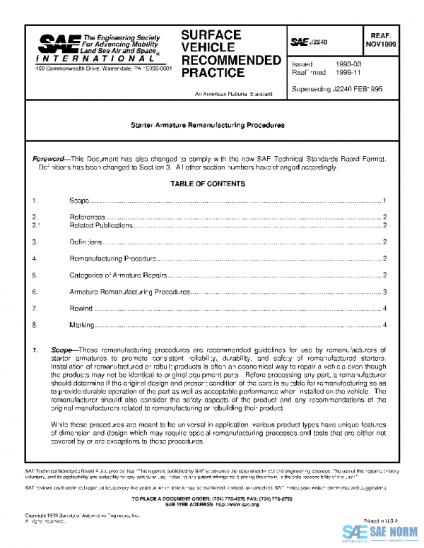 SAE J2240_199911 PDF SAE J2240_199911 PDF