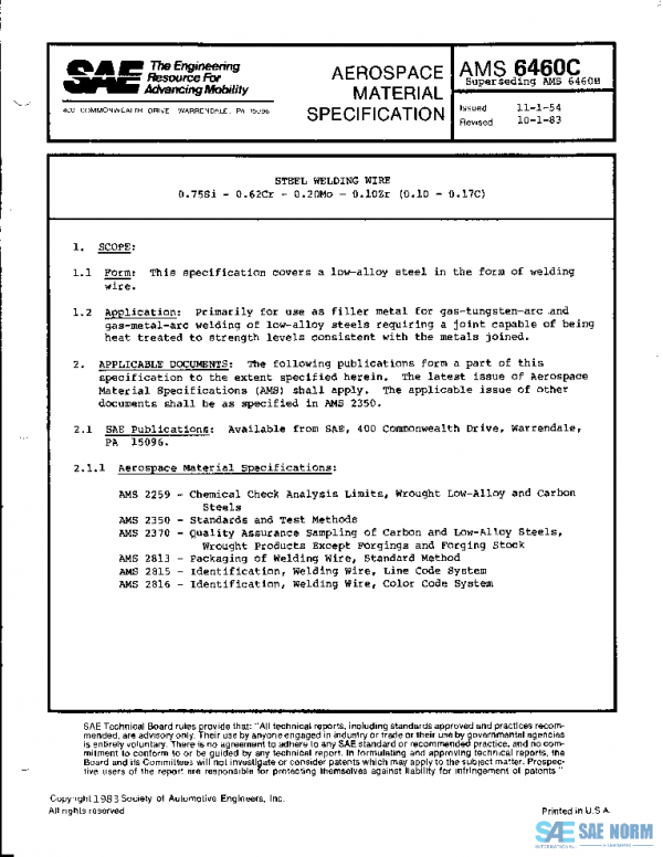 SAE AMS6460C PDF