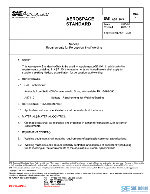 SAE AS7110/9C PDF