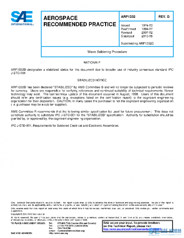 SAE ARP1332D PDF SAE ARP1332D PDF