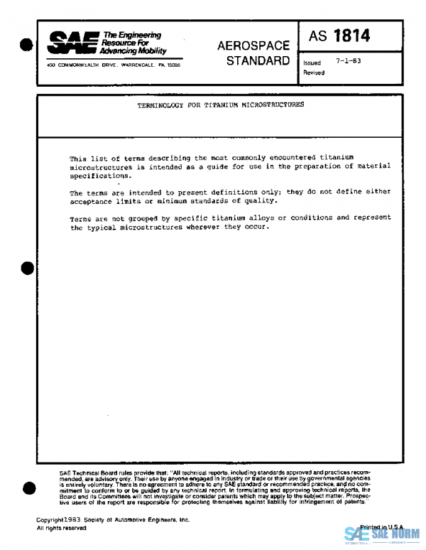 SAE AS1814 PDF SAE AS1814 PDF