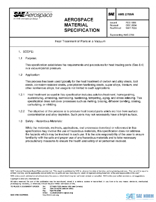 SAE AMS2769A PDF