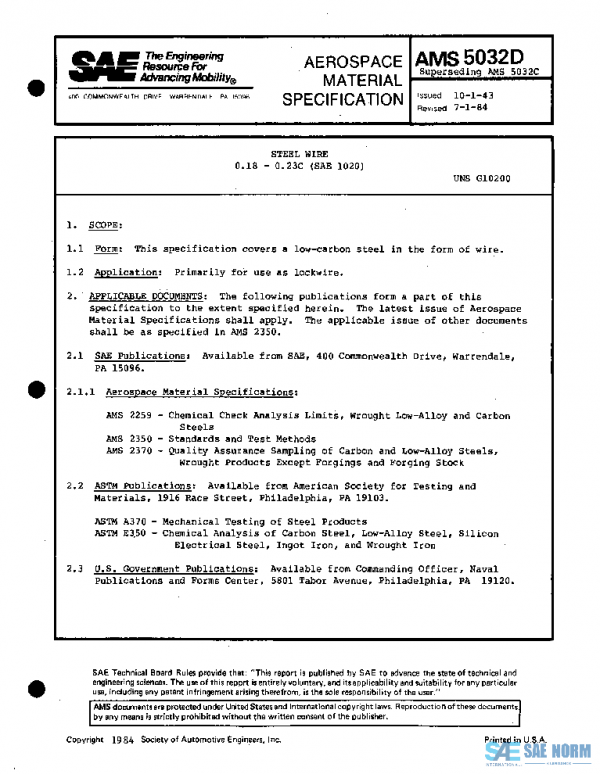 SAE AMS5032D PDF