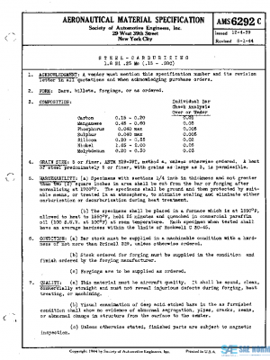 SAE AMS6292C PDF SAE AMS6292C PDF