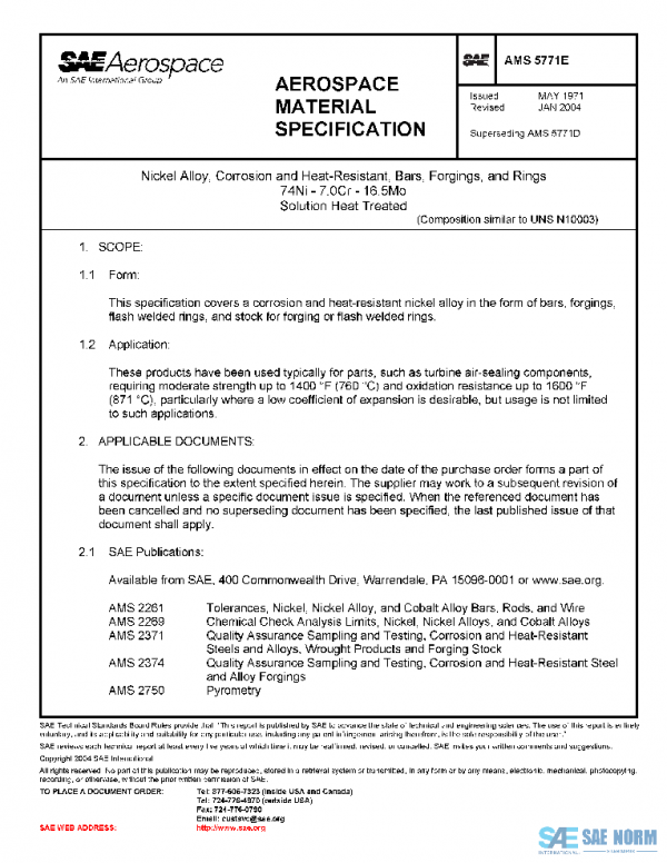 SAE AMS5771E PDF