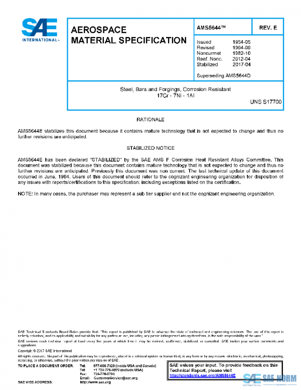 SAE AMS5644E PDF