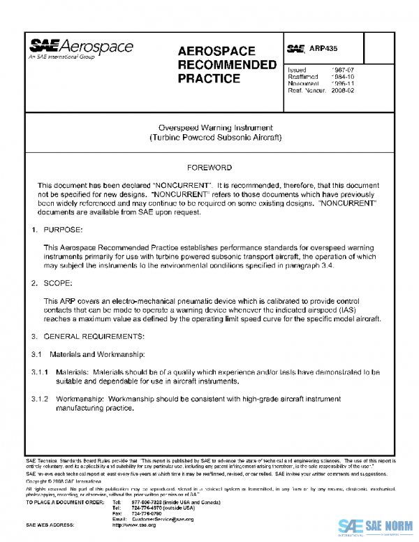 SAE ARP435 PDF
