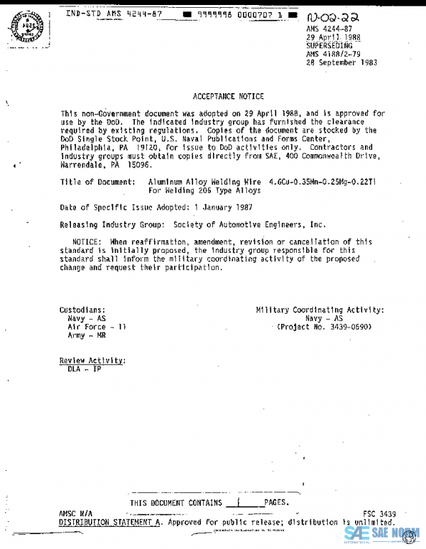 SAE AMS4244 PDF SAE AMS4244 PDF