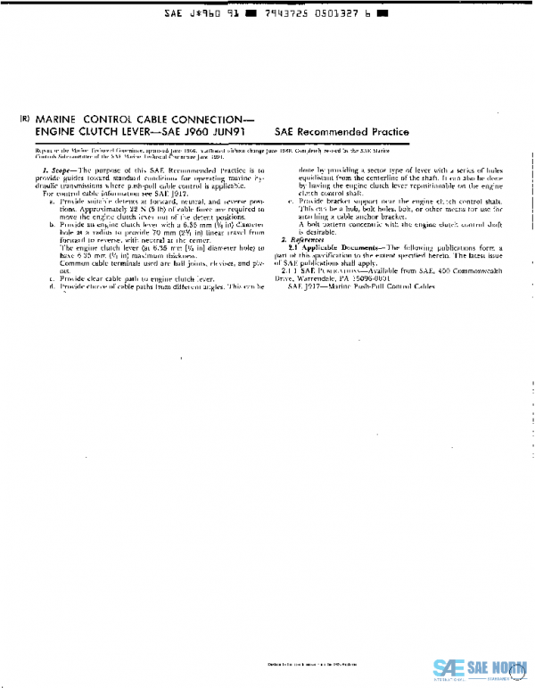 SAE J960_199106 PDF SAE J960_199106 PDF