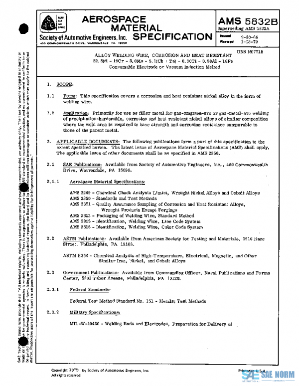 SAE AMS5832B PDF SAE AMS5832B PDF